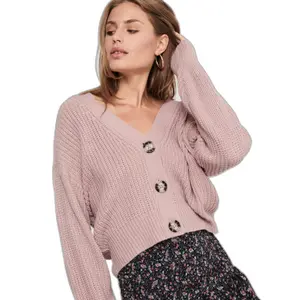 Langærmet strikket cardigan til kvinder JDY Justy image-4