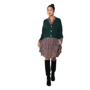 Cardigan court maille manches longues femme JDY Justy image-1