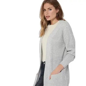 Langærmet strikket cardigan til kvinder JDY Miggy Megan image-4