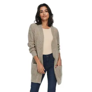 Langærmet strikket cardigan til kvinder JDY Miggy Megan image-1