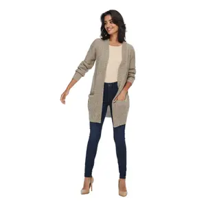 Langærmet strikket cardigan til kvinder JDY Miggy Megan image-3
