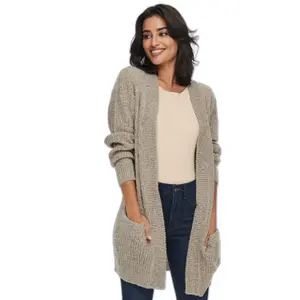 Langærmet strikket cardigan til kvinder JDY Miggy Megan image-2