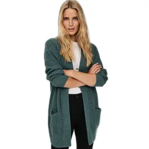 Langærmet strikket cardigan til kvinder JDY Miggy Megan image-2