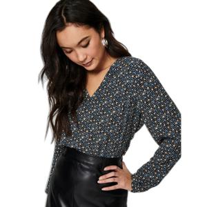 Damska bluzka z długim rękawem v-neck JDY Piper image-3