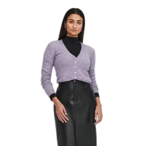 Langærmet strikket cardigan til kvinder JDY Sunday image-1