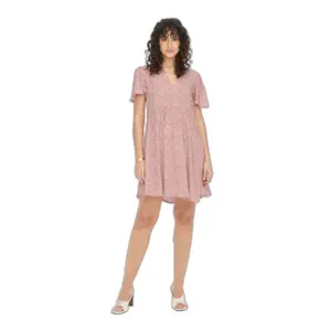 Vestido tejido de mujer con cuello de pico JDY Staar Life image-1