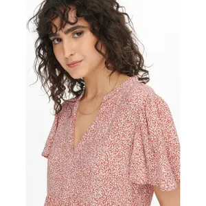 Vestido tejido de mujer con cuello de pico JDY Staar Life image-5