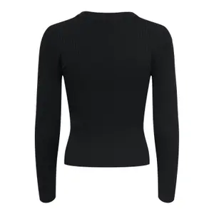 Strikket trøje med rund hals til kvinder JDY Plum Ysla image-4