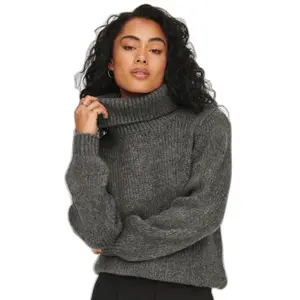 Jersey de punto de cuello alto para mujer JDY Dinea image-3