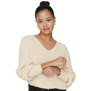 Jersey de mujer con cuello de pico JDY Justy image-2