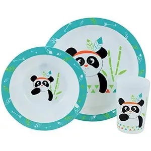 Geschirrset Kind Jemini Indian Panda image-0