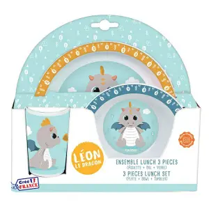 Vajilla infantil Jemini Leon Le Dragon image-0