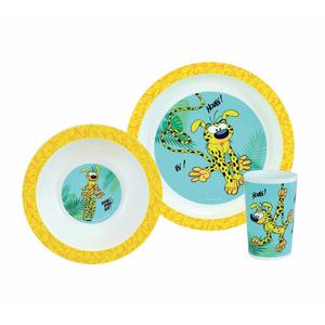 005860-servis-for-barn-jemini-marsupilami-assiette-bol-verre-mangfargad-220-ml-22-cm-16-cm