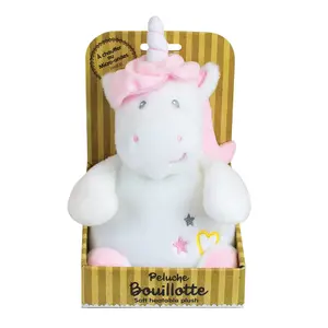 Unicorn plush hot water bottle Jemini image-2