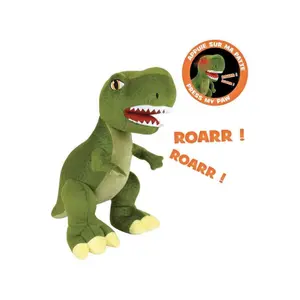 Peluche sonore lumineuse Jemini Les Jeminosaures Tyrannosaurus image-2