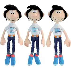 Lot de 3 peluches Jemini Gaston Lagaffe image-0