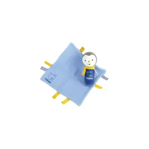 Caixa com sonajero, chocalho e quadrado em gaze de algodão para bebê Jemini T'choupi baby image-3