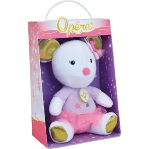 Musical white mouse opera plush for girls Jemini image-3