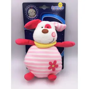 Striped dog plush Jemini Luminou image-0