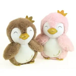 2 assorted penguin plush Jemini Luminou Manchot 18 cm image-0