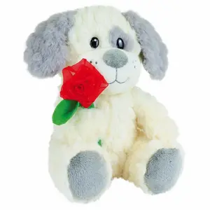 Pluche met bloem Jemini Valentin Chien image-1