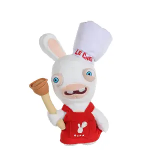 Plush Jemini Lapins Crétins Sonore Chef Cuisinier /12 image-0
