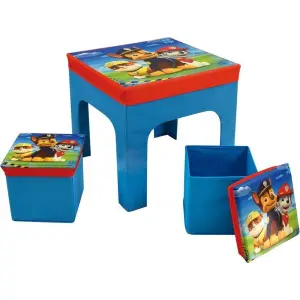 Children's table with 2 folding storage stools Jemini Pat'patrouille image-0