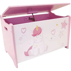 Children's wooden toy box Jemini Licorne image-0