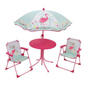 713088-table-2-chaises-parasol-enfant-fun-house-flamingo-bleu-rose-tu