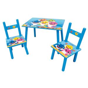 Table d'activités + 2 chaise  enfant Fun House Baby Shark image-1