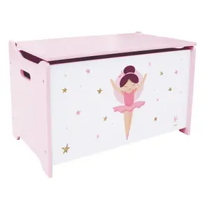 Coffre à jouets en bois enfant Fun House Ballerine