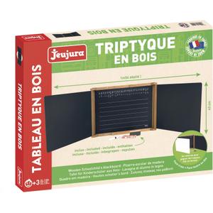 Triptykon-vægmaleri i træ Jeujura image-2