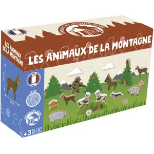 19-piece mountain animal building set Jeujura image-1