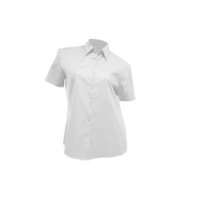 Women's short sleeve oxford shirt JHK image-3
