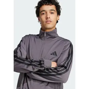 Giacca sportiva con chiusura a metà zip adidas 3-Stripes image-6