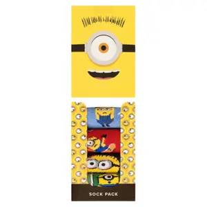 Children's socks Jimmy Lion Minions (x4) image-1