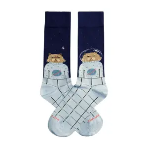 Football Socks Jimmy Lion Space Cat image-0