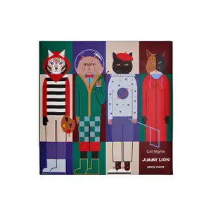 Meias Jimmy Lion Cat Nights (x4) image-2