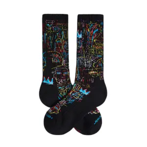 jl0729-black-socken-jimmy-lion-basquiat-kings-of-egypt-schwarz