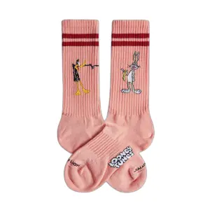 jl0749-pink-chaussettes-jimmy-lion-daffy-vs-bugs-pink
