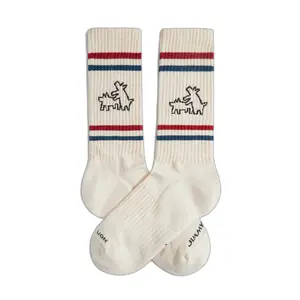 jl0762-beige-chaussettes-jimmy-lion-athletic-keith-haring-two-dogs-beige