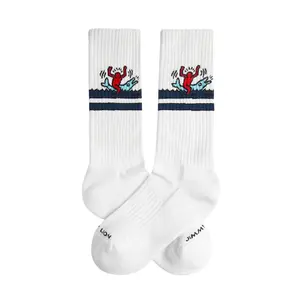 jl0765-white-chaussettes-jimmy-lion-athletic-keith-haring-dolphin-white