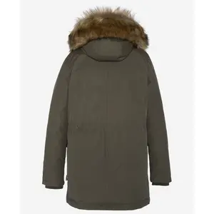 Parka lang Kapuze Plastron abnehmbar Frau Schott image-3