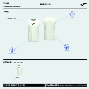 Sleeveless jersey athletic top Joma Challenge image-4