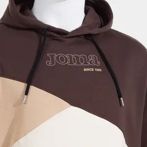 Oversized Hoodie Sweatshirt with Ribbed Hem and Cuffs Joma Mimetic image-3