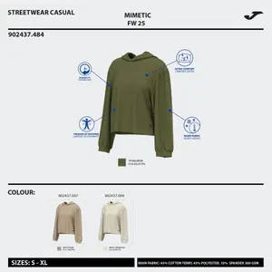 Women's hooded sweatshirt Joma Mystic image-1