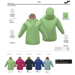 Baby girl waterproof jacket Joma Lion image-1