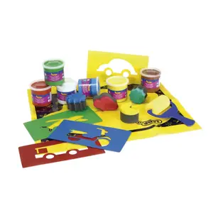 Set di colori a dita, spugne, tovaglia, ecc. Jovi image-1