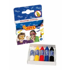 Set of 5 colored makeup sticks for children Jovi 6cm image-0