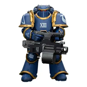 Collectible figurine JOYTOY Warhammer The Horus Heresy 1/18 Ultramarines Legion MKIII Tactical Support Squad Legionary with Heavy Bolter image-0